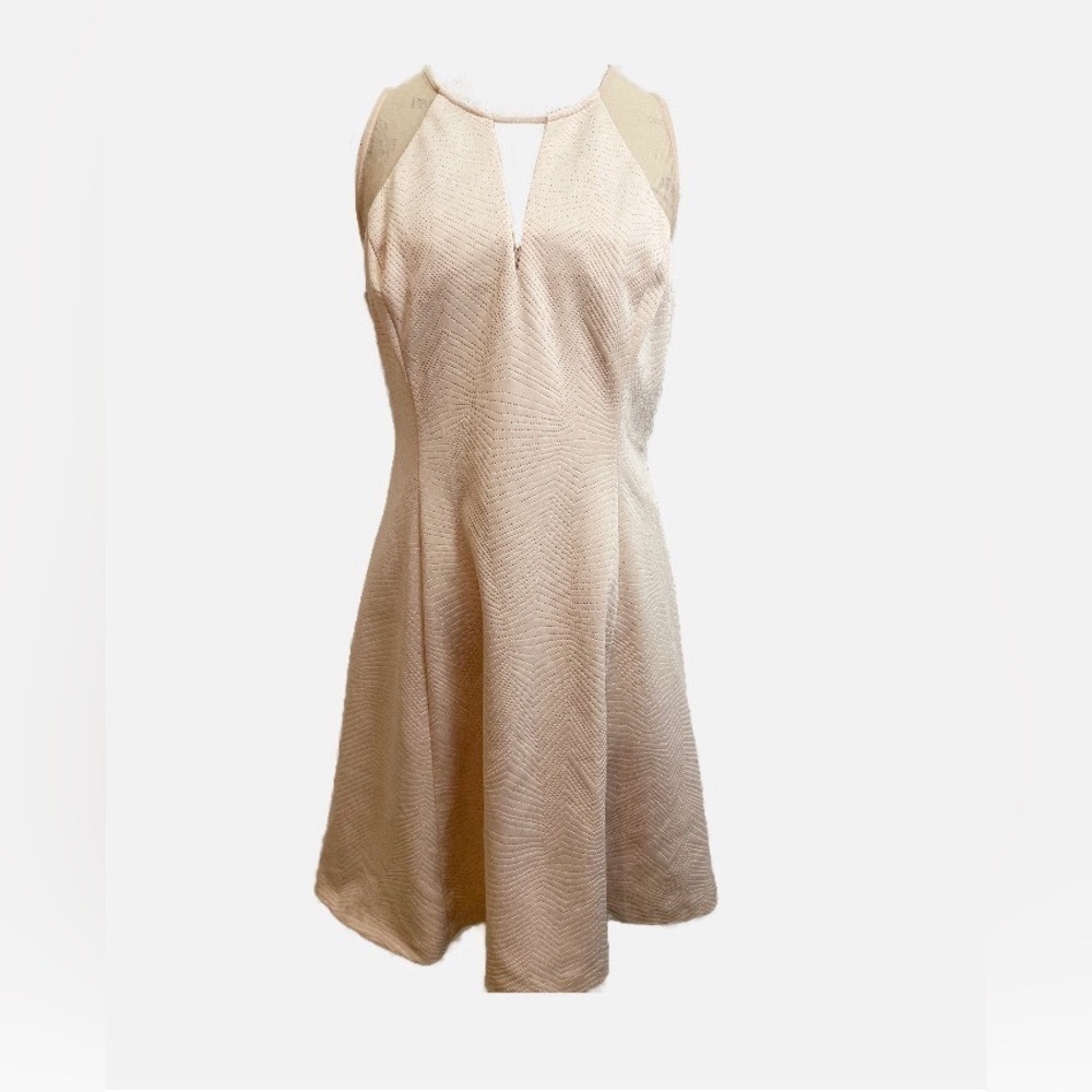 Guess Cream Textured Midi Dress
